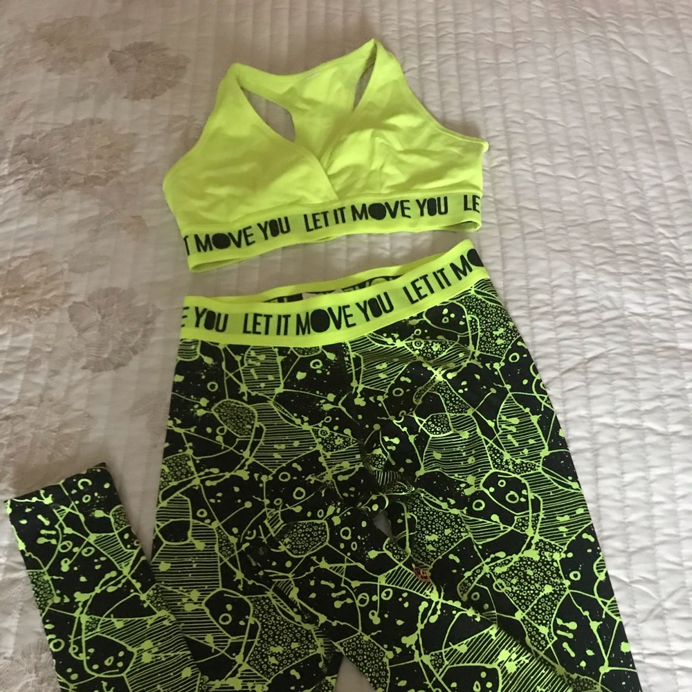 Zumba set long leggings and bra